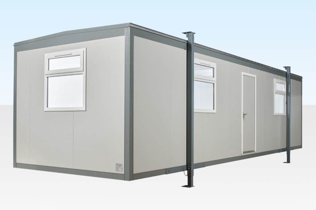 32FT X 10FT JACKLEG OFFICE CABIN - Mid Mountain Containers